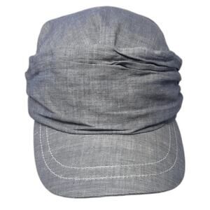 Castano Cadet Army Cap Blue One Size Stretch Fit Outdoor Blank Lined Striped